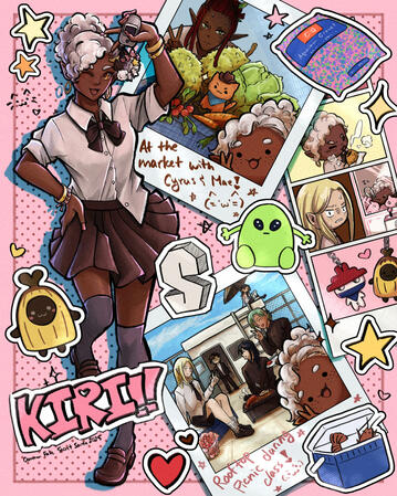 Fanart of Kiri, @felizdiazart's OC