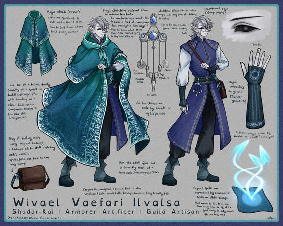 Wivael, Dungeons and Dragons OC